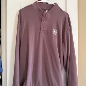 Pebble Beach Ribbed Snap Henley Pullover